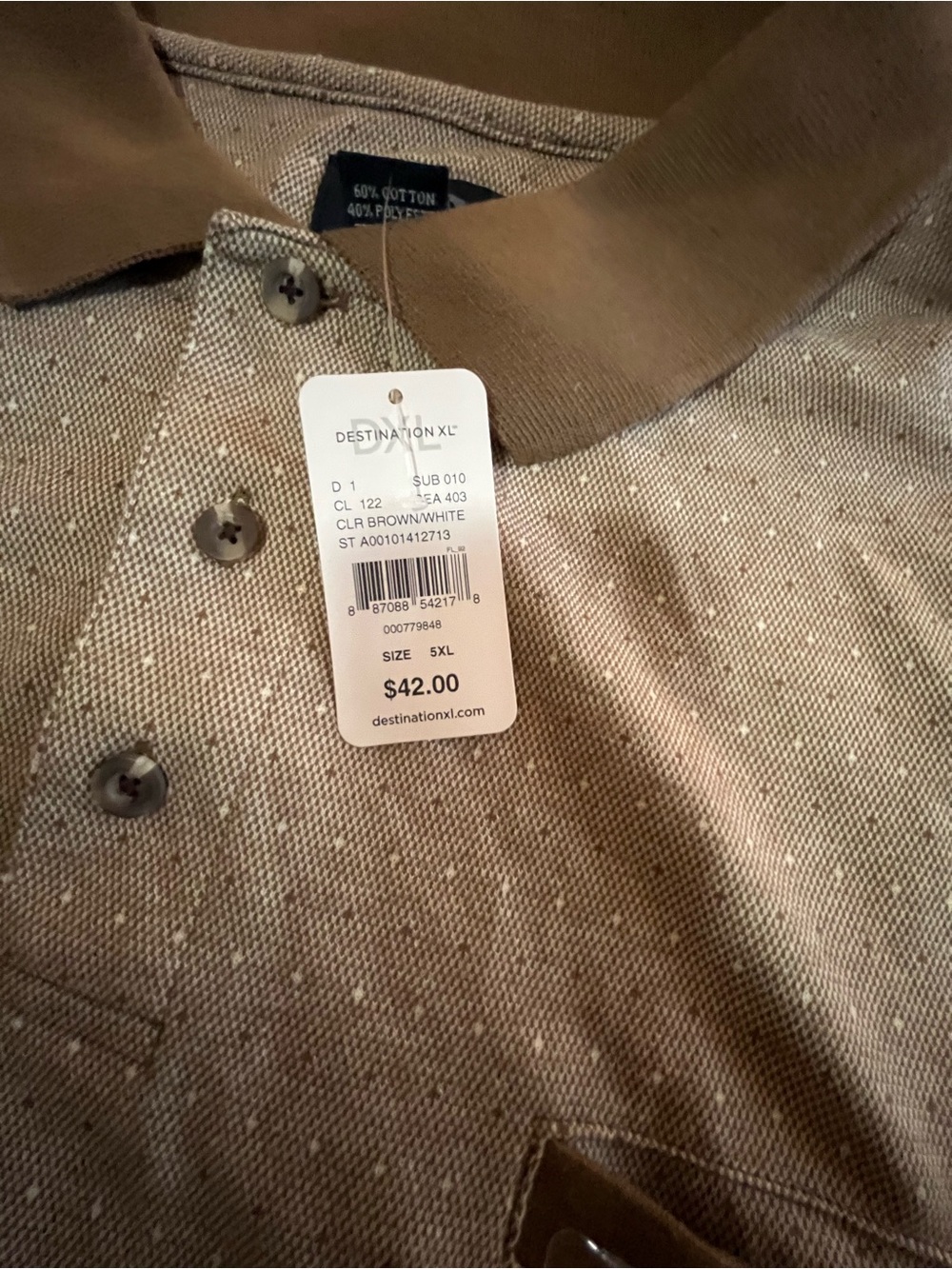 (2) NWT MENS SHIRTS SIZE 5 X-LARGE - Picture 2 of 7